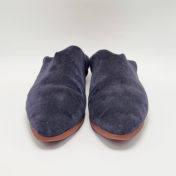 Carrie Forbes Babouche Flats in Navy Suede - Picture 3 of 12